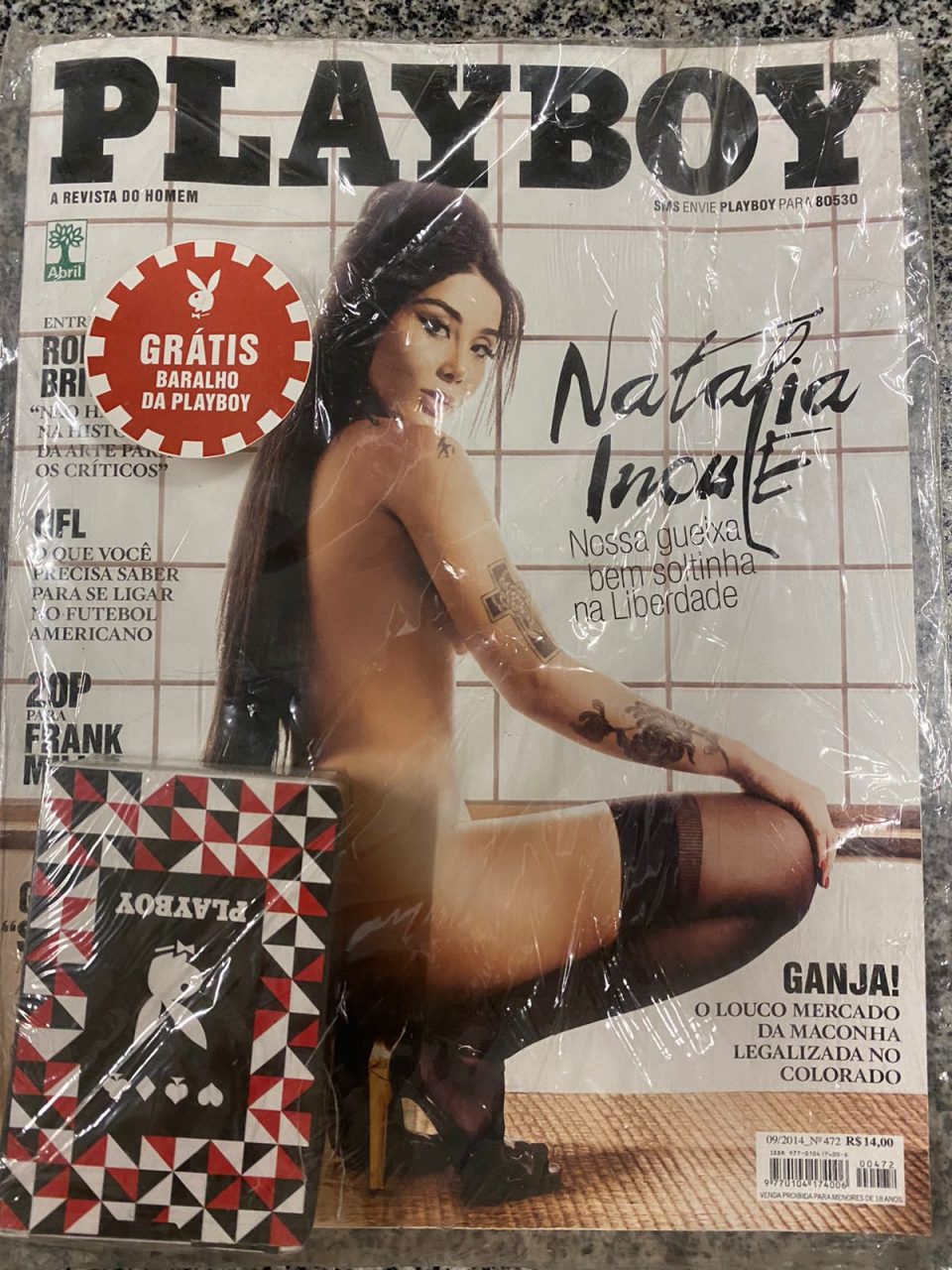 | Casa do Colecionador Revista Playboy Nº 472 - Natalia - Setembro 2014 ( Revista com Pôster e Baralho)