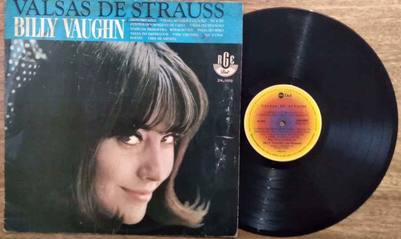 Vinil LP Billy Vaughn Valsas de Strauss / Gr RGE ABC 1965.