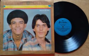 Vinil lp Chantecler Osmar e Omar 1986 / Marcas de amor no sofá Solução.