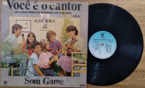 Vinil LP Você é o cantor vol 6 / Play back Karaoke Som game / Gr Cid.
