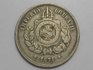 100 Réis - 1871 / A primeira da série / Níquel do Império / Colecionável... Temos outras no site / 04