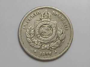 100 Réis - 1871 / A primeira da série / Níquel do Império / Colecionável / Temos outras no site / 07