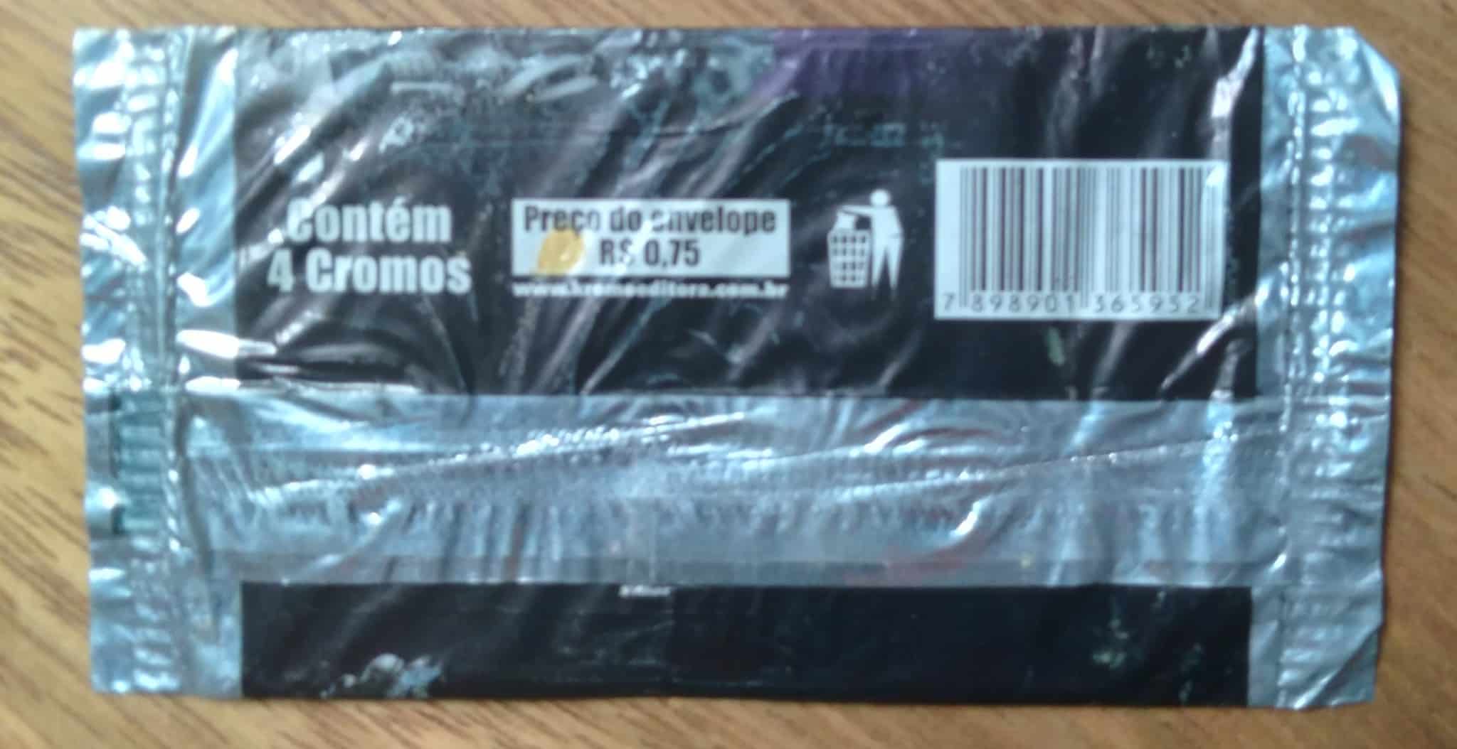 | Casa do Colecionador Kromo Batman o cavaleiro das trevas envelope lacrado com 4 figurinhas.