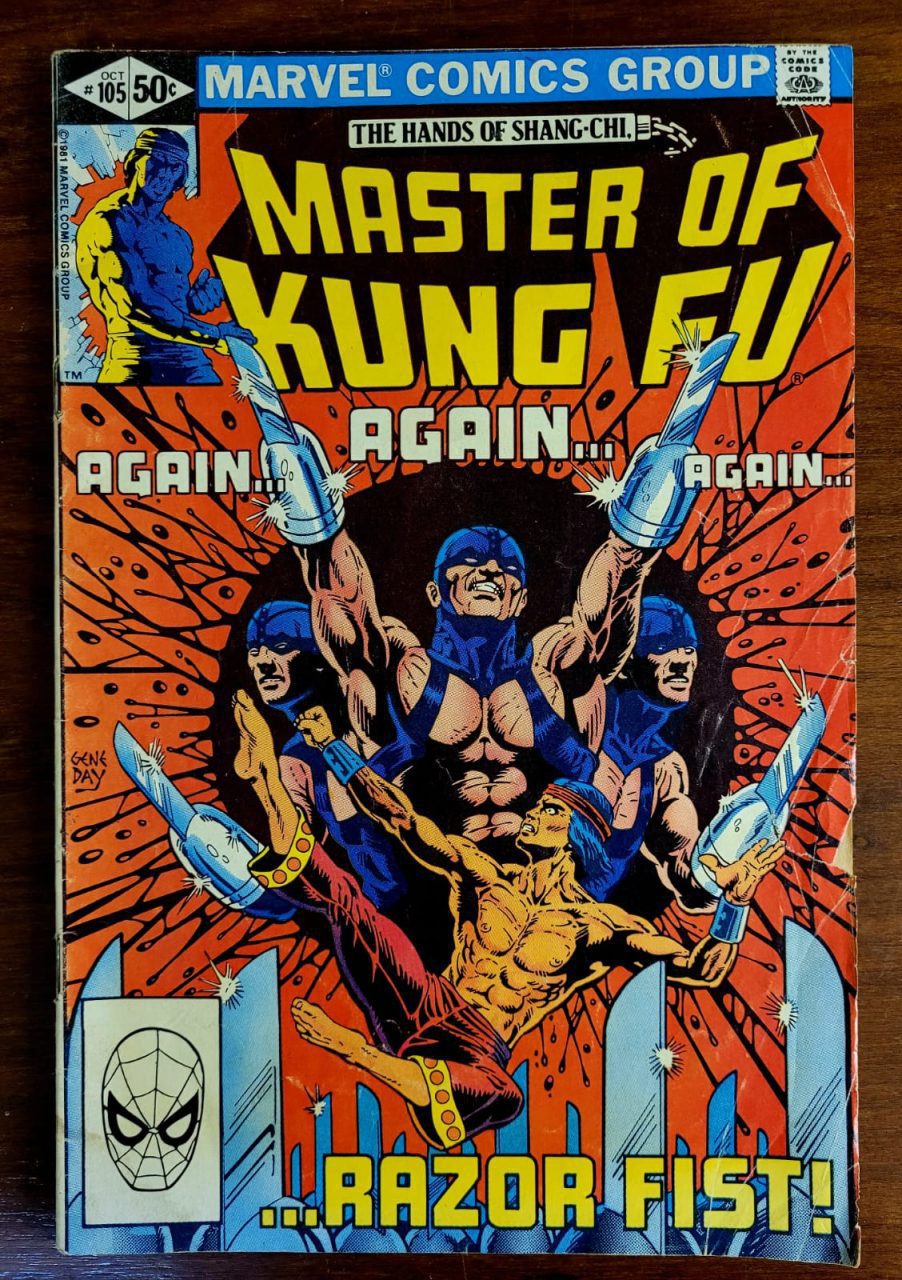 | Casa do Colecionador Master of Kung Fu Nº 105 (Marvel) Outubro 1981 - Revista em Inglês (Mestre do Kung Fu) HQ/Gibi