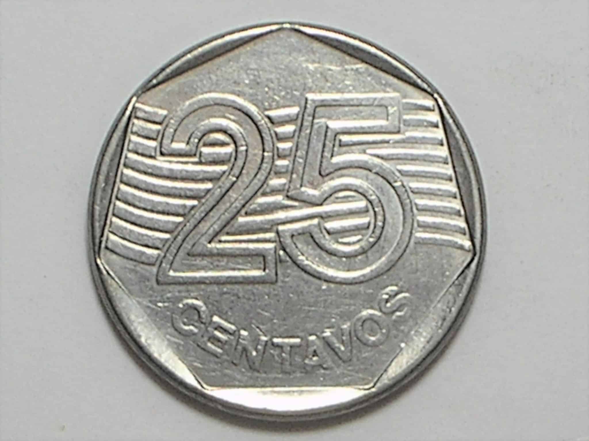 | Casa do Colecionador Moeda da Fao) 25 Centavos - 1995 / Flor de Cunho / Escassa