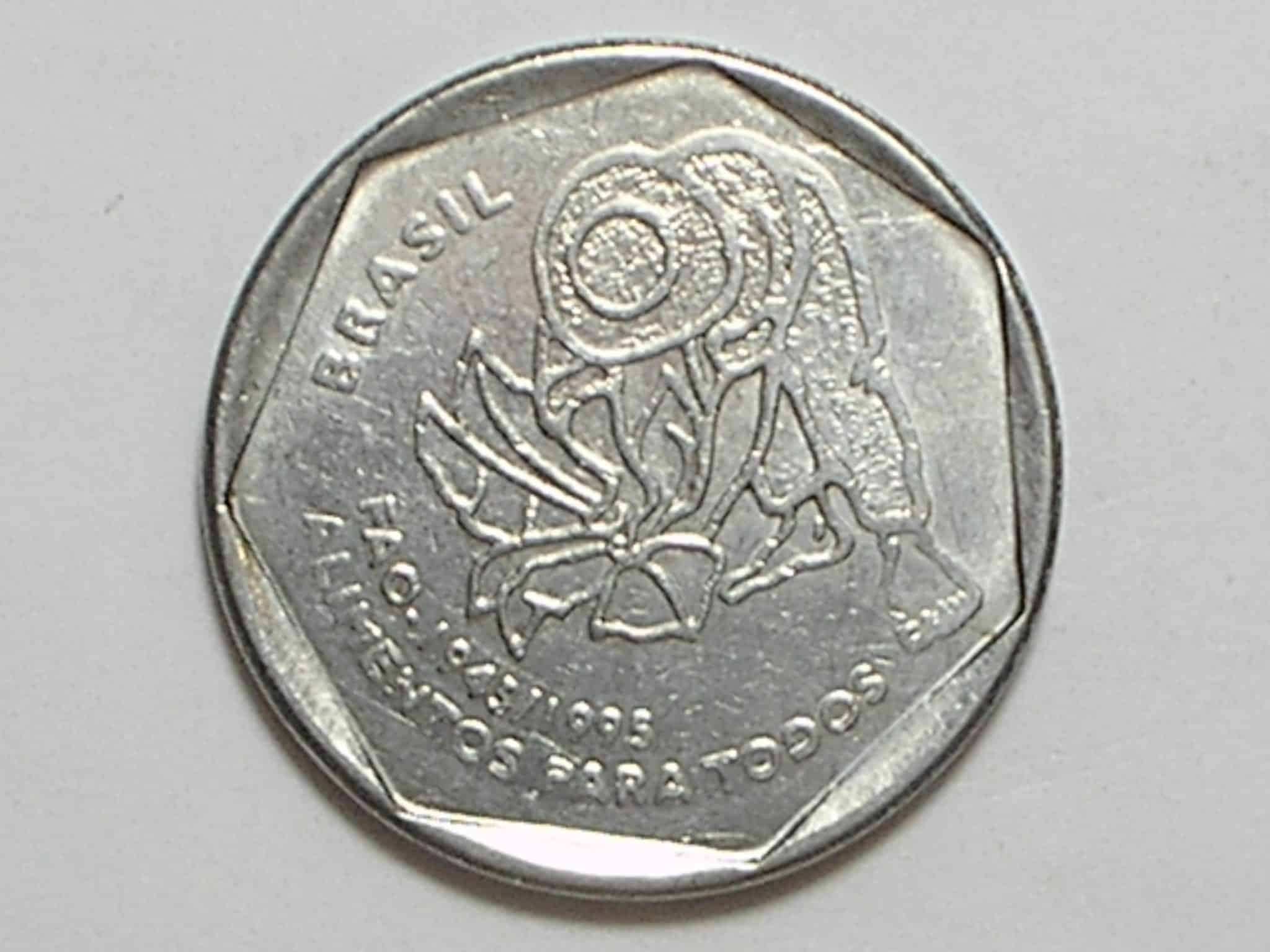 | Casa do Colecionador Moeda da Fao) 25 Centavos - 1995 / Flor de Cunho / Escassa
