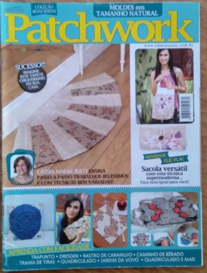 Revista Boas Ideias Patchwork com molde 7 / Tapete sacola.