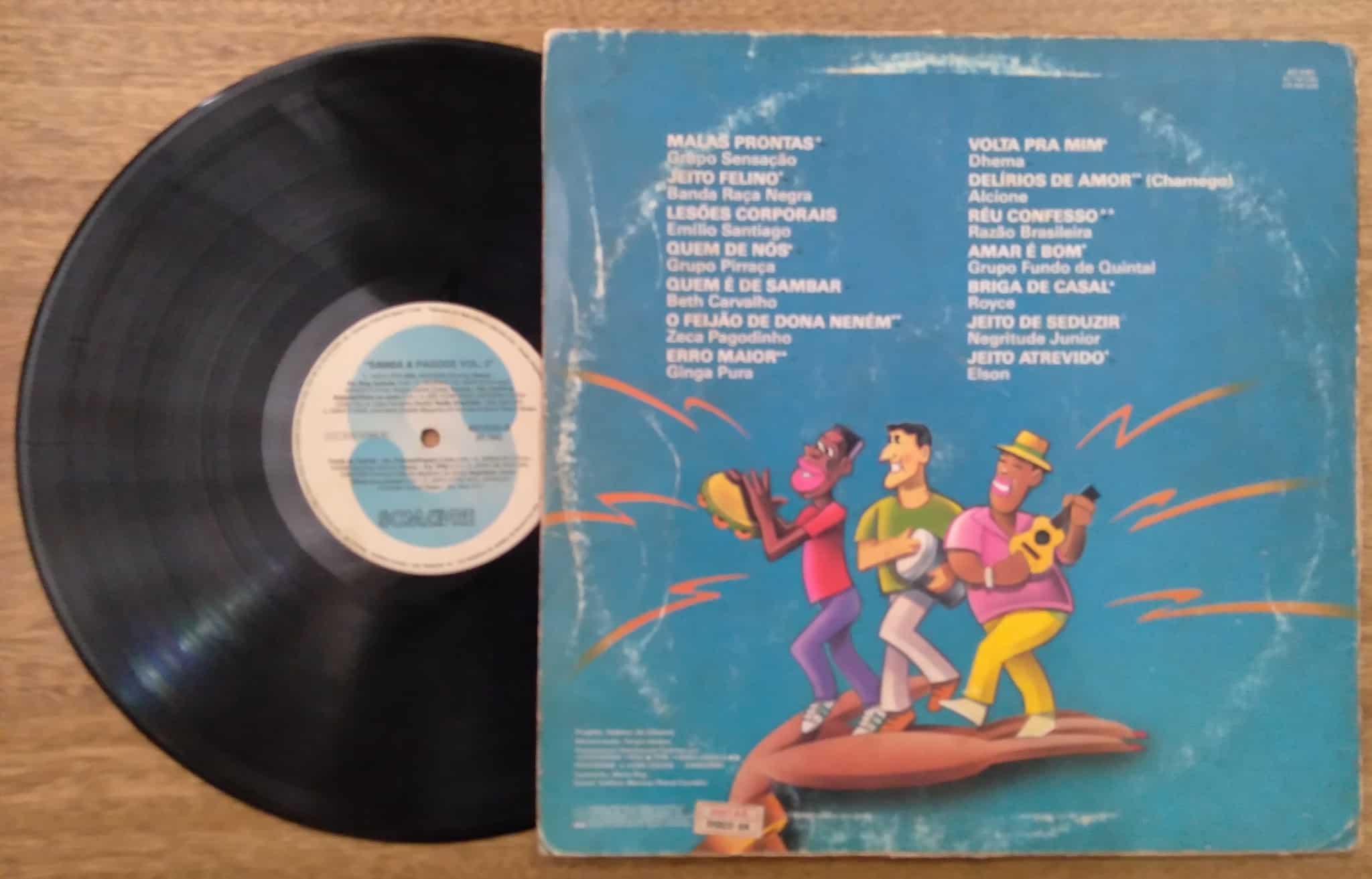 | Casa do Colecionador Vinil lp Som Livre Samba e Pagode 3 / Grupo Sensação Raça Negra Negritude Junior.