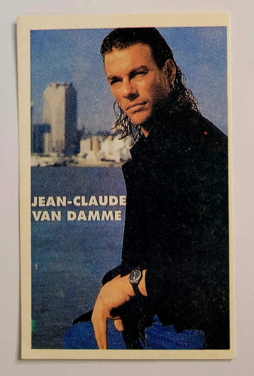 | Casa do Colecionador Calendário de Bolso (Tema Ator/Atriz) Jean Claude Van Damme - Ano 1986