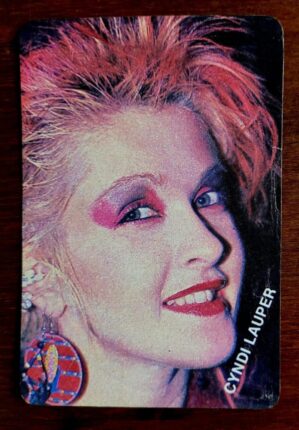 Calendário de Bolso (Tema Música) Cyndi Lauper - Ano 1987 - Calendário Estrangeiro (Portugal)