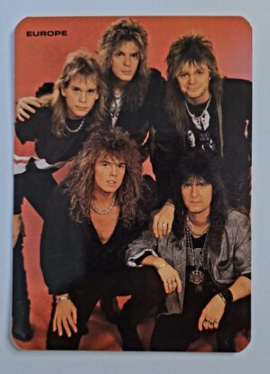 Calendário de Bolso (Tema Música) Europe - Ano 1987