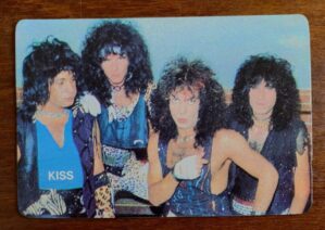 Calendário de Bolso (Tema Música) Kiss - Ano 1987 - Calendário Estrangeiro (Portugal)