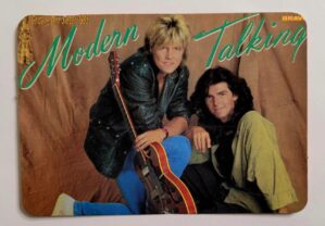 Calendário de Bolso (Tema Música) Modern Talking - Ano 1986 - Calendário Estrangeiro (Portugal)