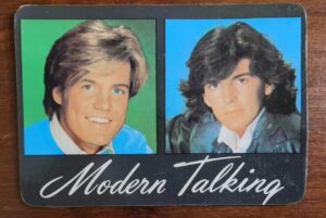 Calendário de Bolso (Tema Música) Modern Talking - Ano 1987 - Calendário Estrangeiro (Portugal)