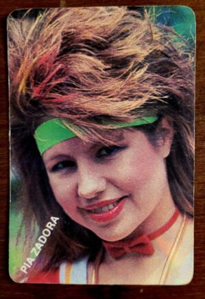 Calendário de Bolso (Tema Música) Pia Zadora - Ano 1987 - Calendário Estrangeiro (Portugal)