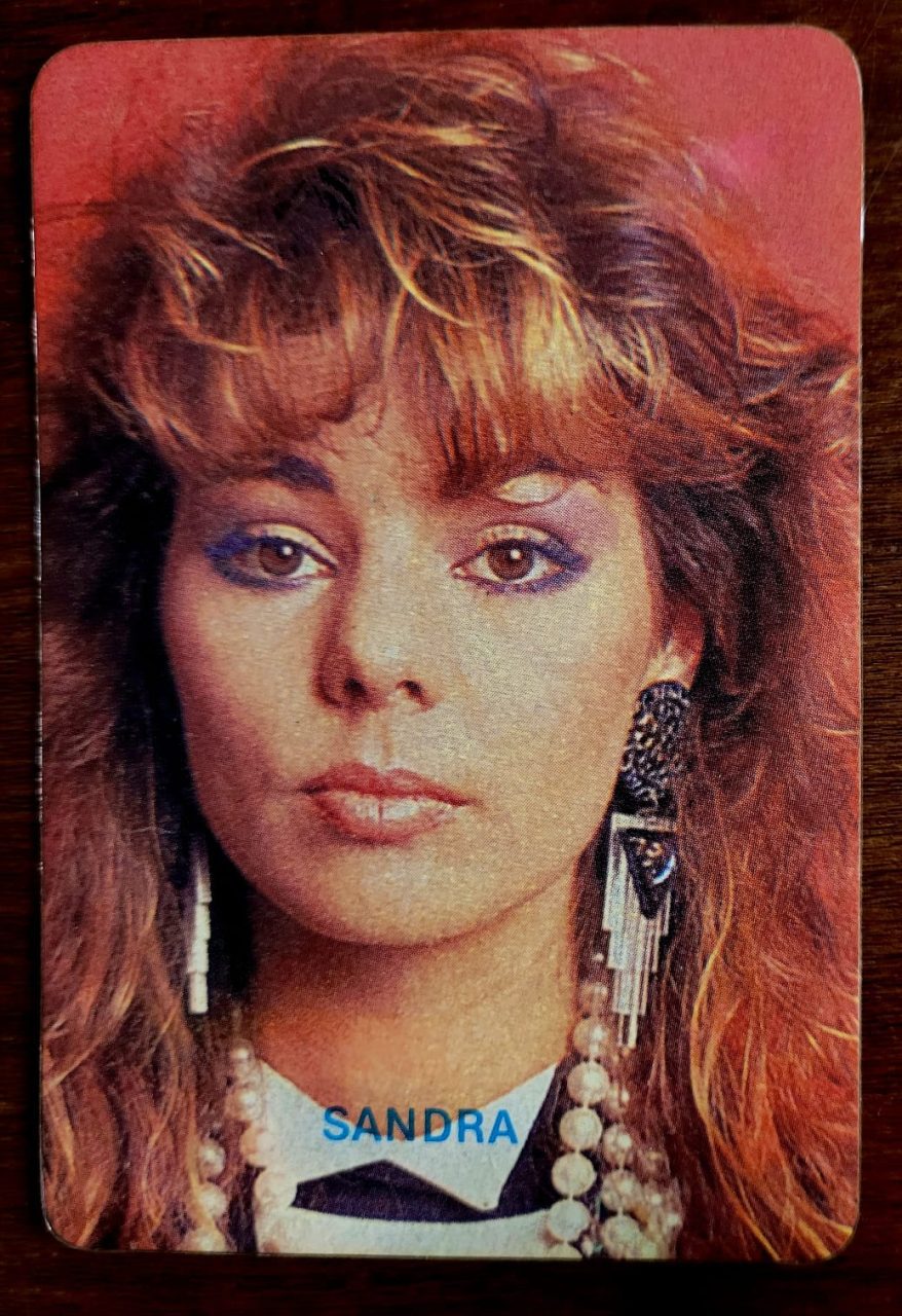 | Casa do Colecionador Calendário de Bolso (Tema Música) Sandra - Ano 1987 - Calendário Estrangeiro (Portugal)