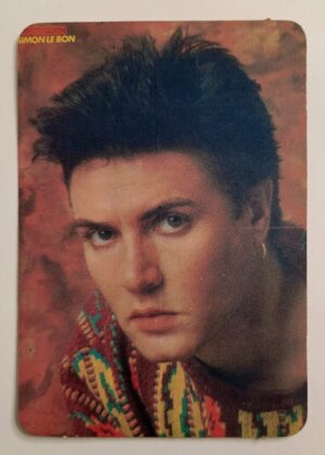 Calendário de Bolso (Tema Música) Simon Le Bon - Ano 1986 - Calendário Estrangeiro (Portugal)