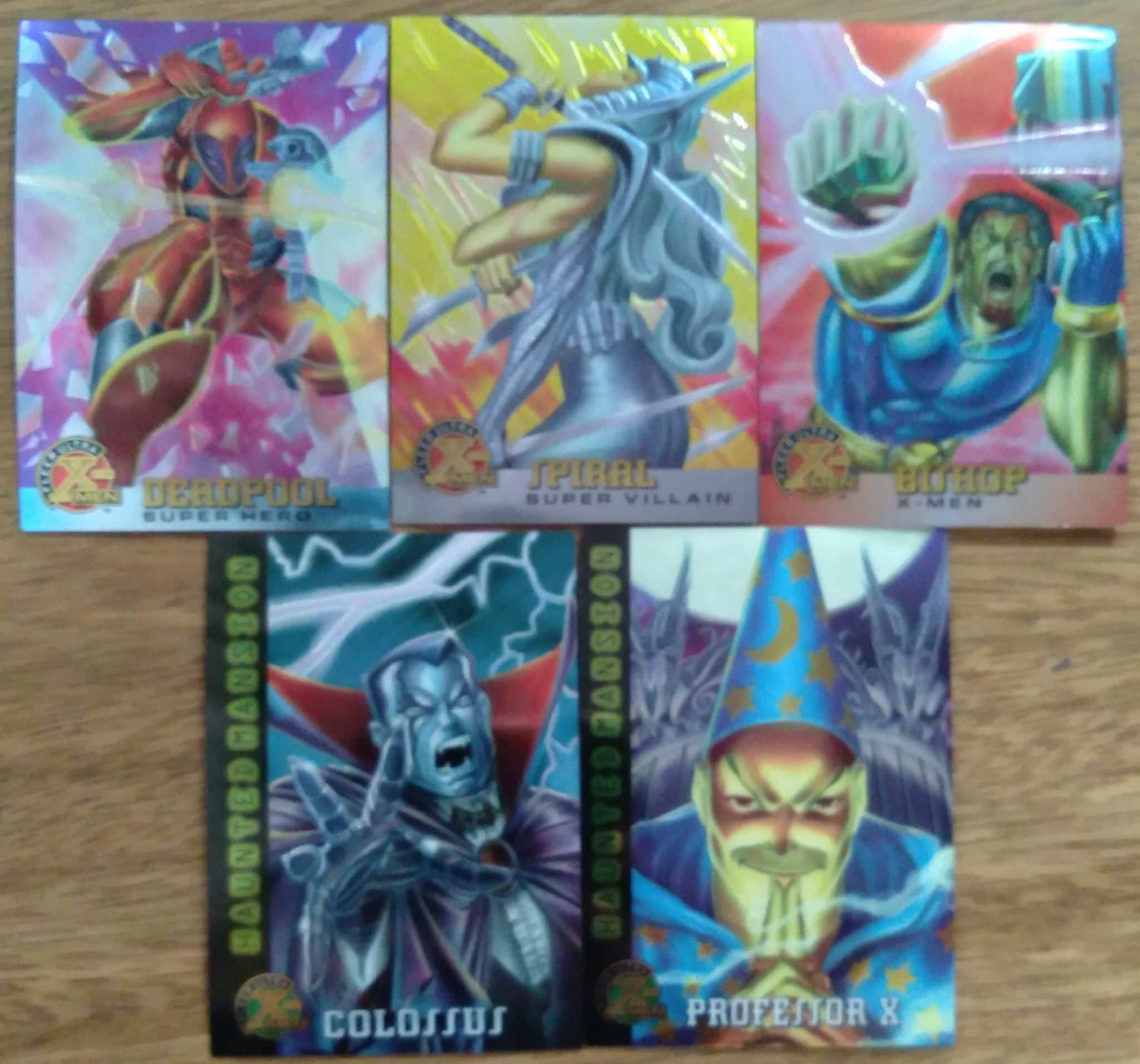 | Casa do Colecionador Cartão Card Fleer Ultra Marvel X Men brilhantes / valor de cada um.