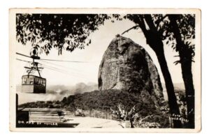 Cartao Postal - Bondinho do Pão de Açucar - Anos 50
