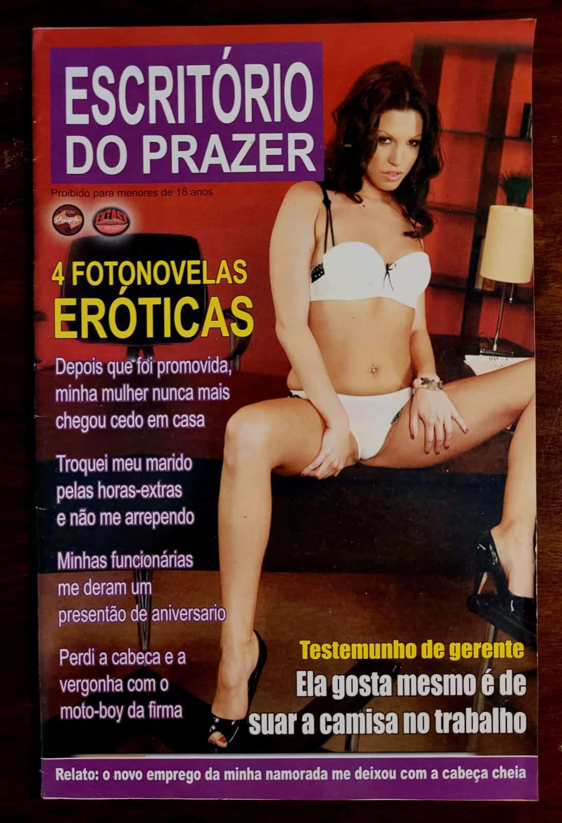 | Casa do Colecionador Extasy Ano I Nº 01 - Escritório do Prazer (Fotonovela Erótica) 2008