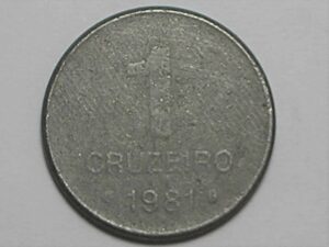 Falsa da Época) 1 Cruzeiro - 1981 / Cana de açucar