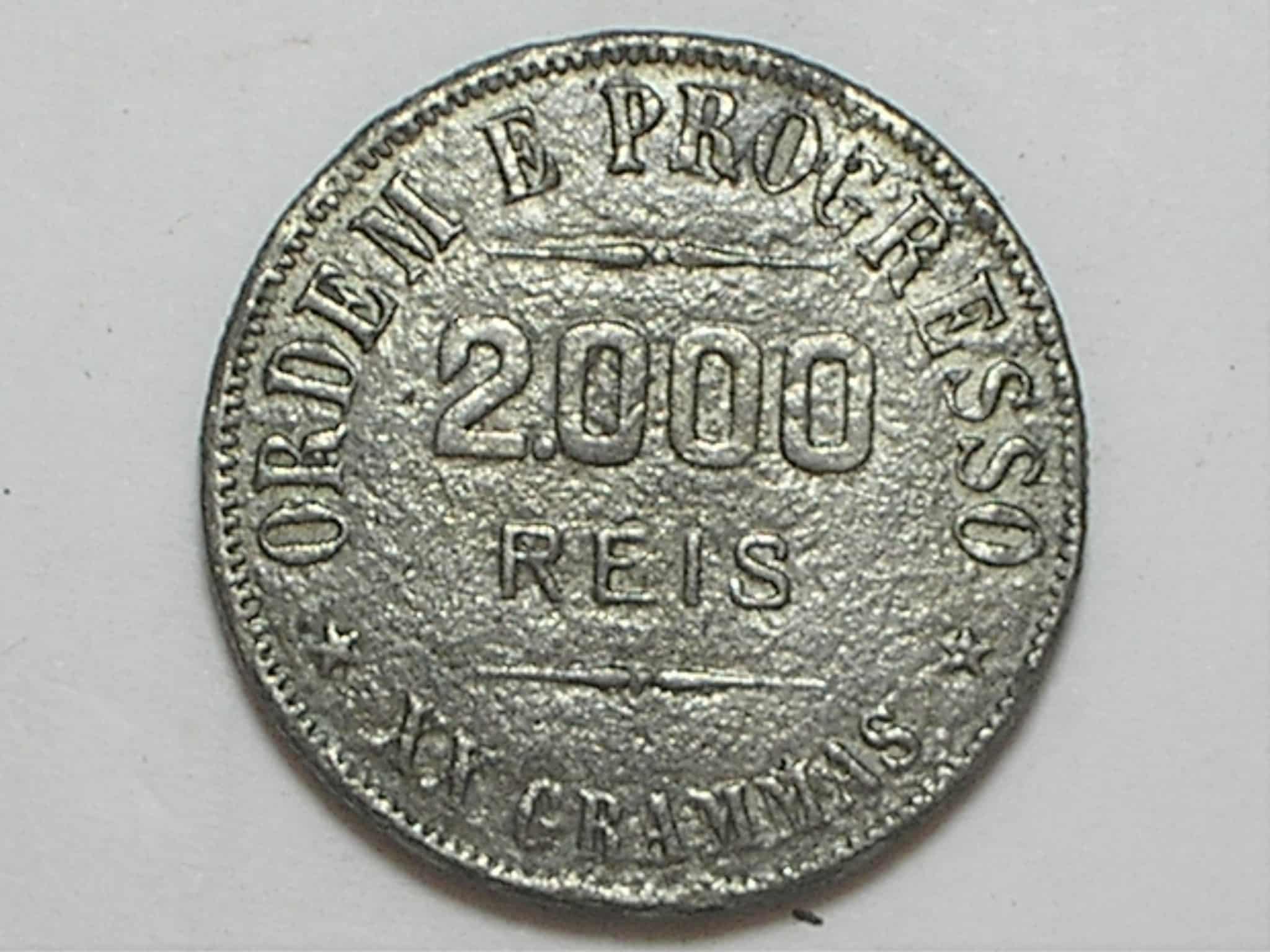 | Casa do Colecionador Falsa da Época) 2.000 Réis - 1912 / Chumbo / República