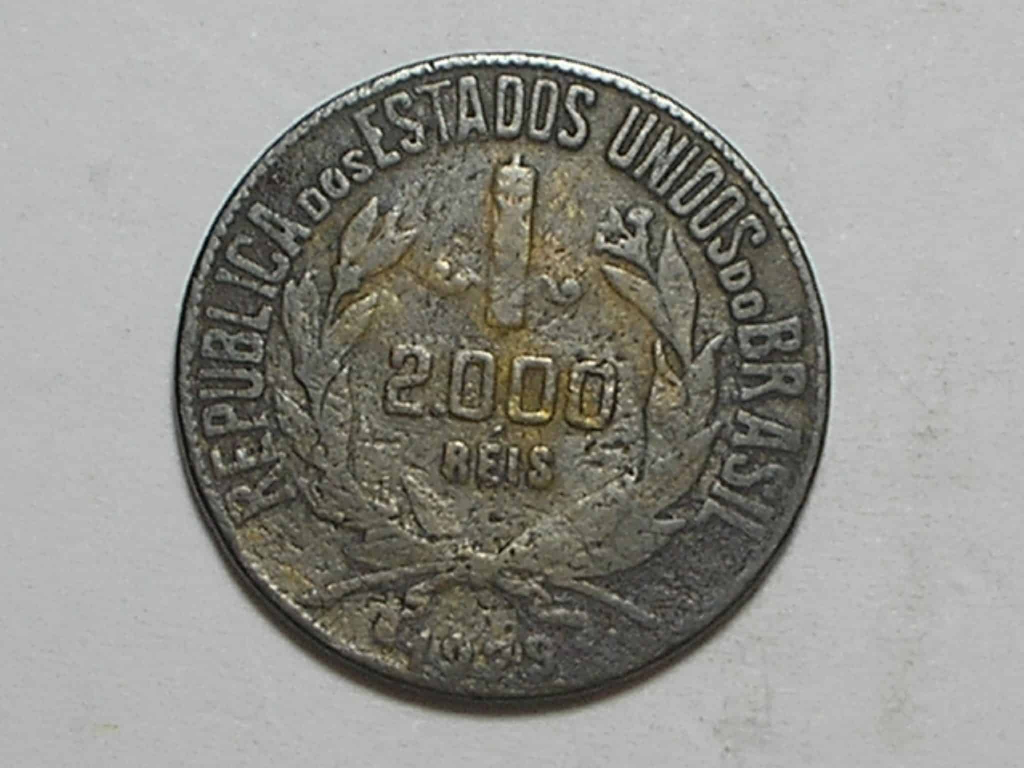 | Casa do Colecionador Falsa da Época) 2.000 Réis - 1929 / Liga / República