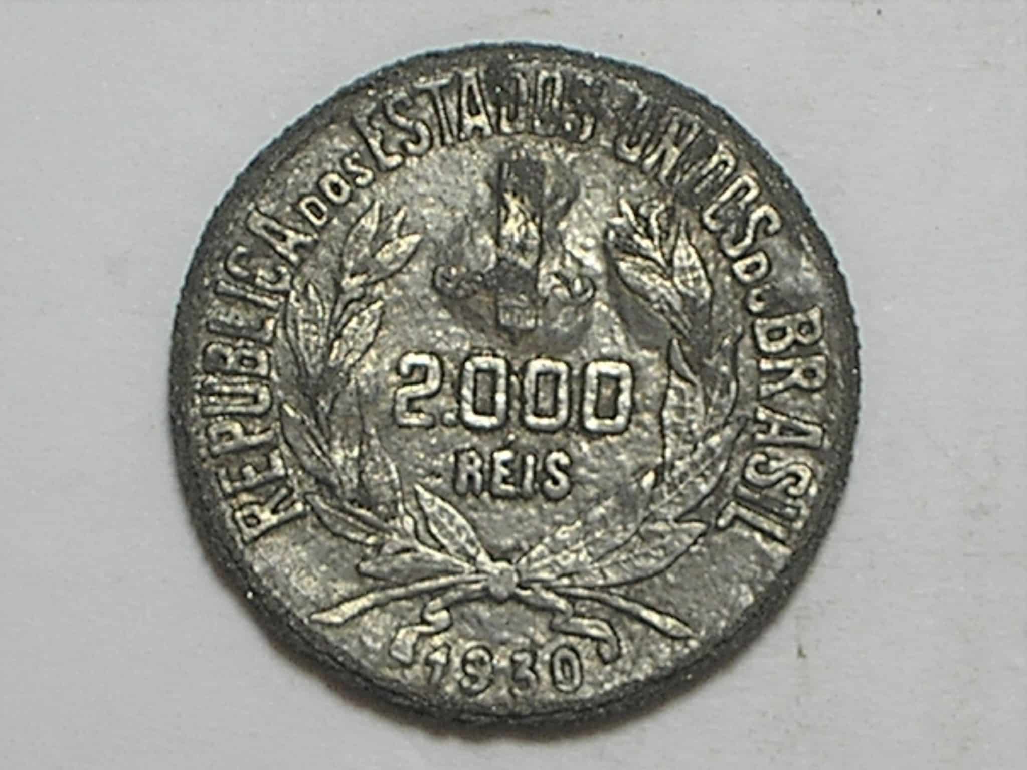 | Casa do Colecionador Falsa da Época) 2.000 Réis - 1930 / Chumbo / República