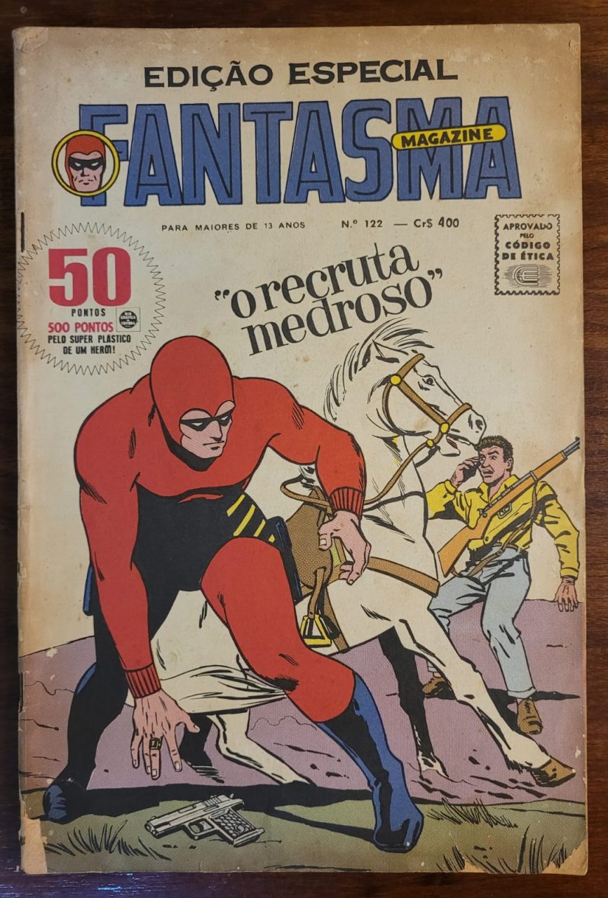 | Casa do Colecionador Fantasma Nº 122 - O Recruta Medroso (Rio Gráfica Editora - RGE) Fevereiro 1967 (HQ/Gibi)