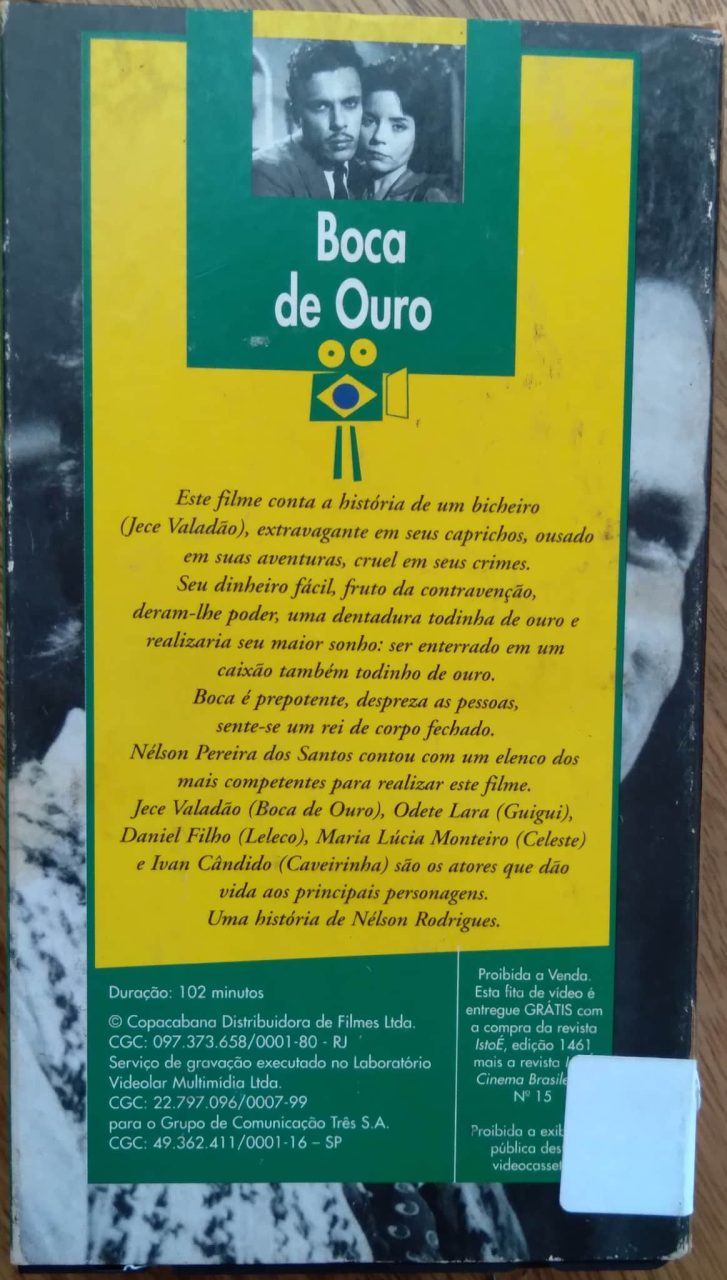 | Casa do Colecionador Fita VHS isto é Cinema Brasileiro 15 / Boca de Ouro.