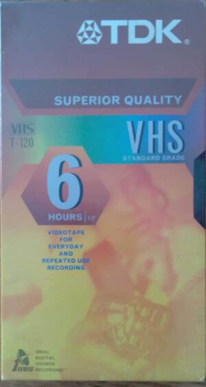 Fita VHS TDK Superior quality / T120 Standard grade.