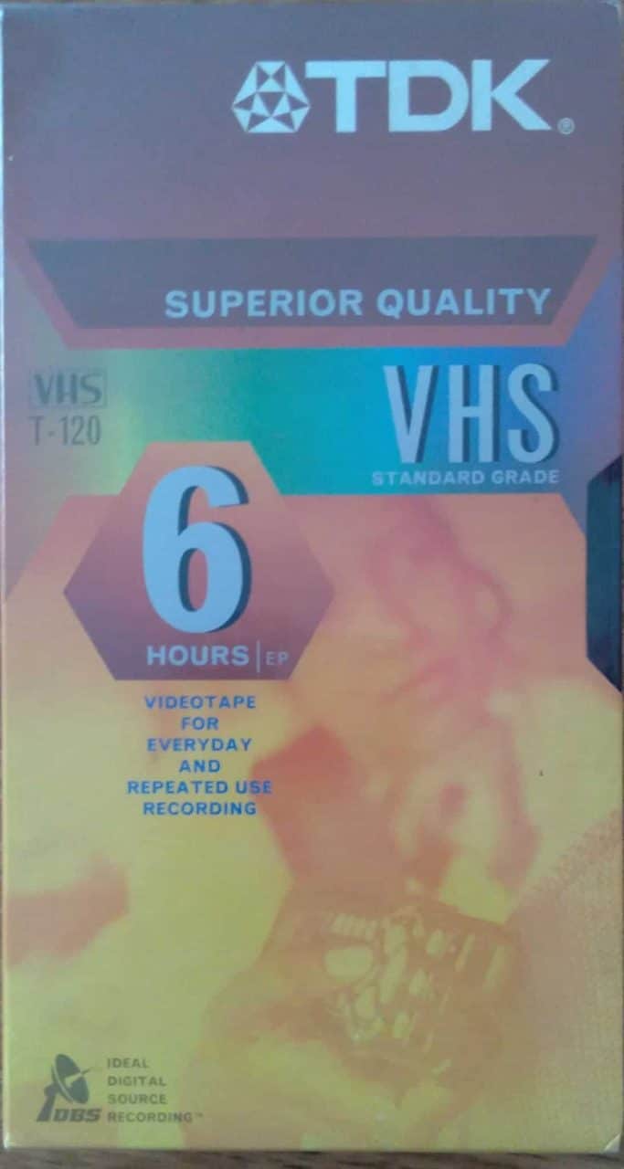 | Casa do Colecionador Fita VHS TDK Superior quality / T120 Standard grade.