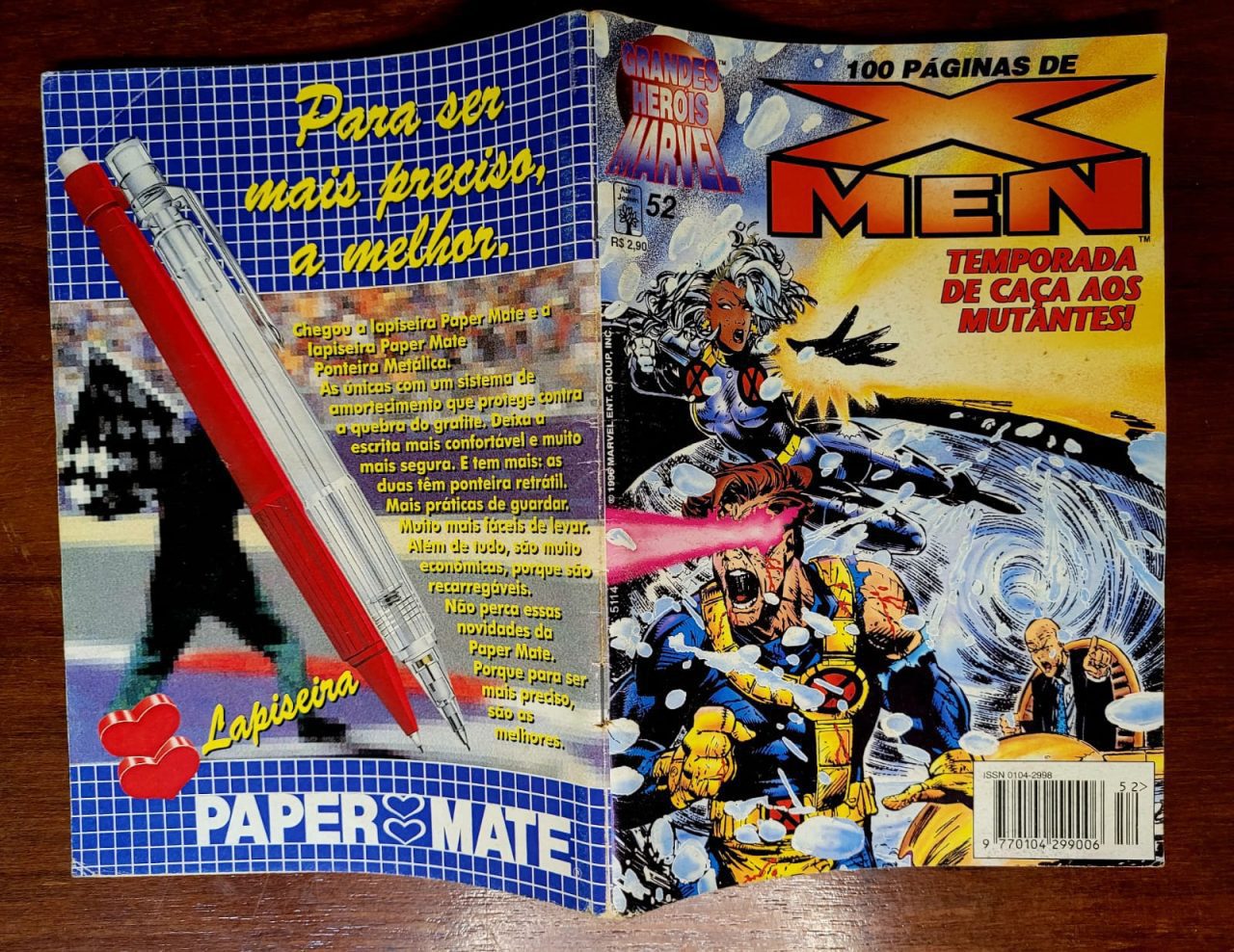 | Casa do Colecionador Grandes Heróis Marvel (1ª Série) Nº 52 – X-Men (Editora Abril) Junho 1996