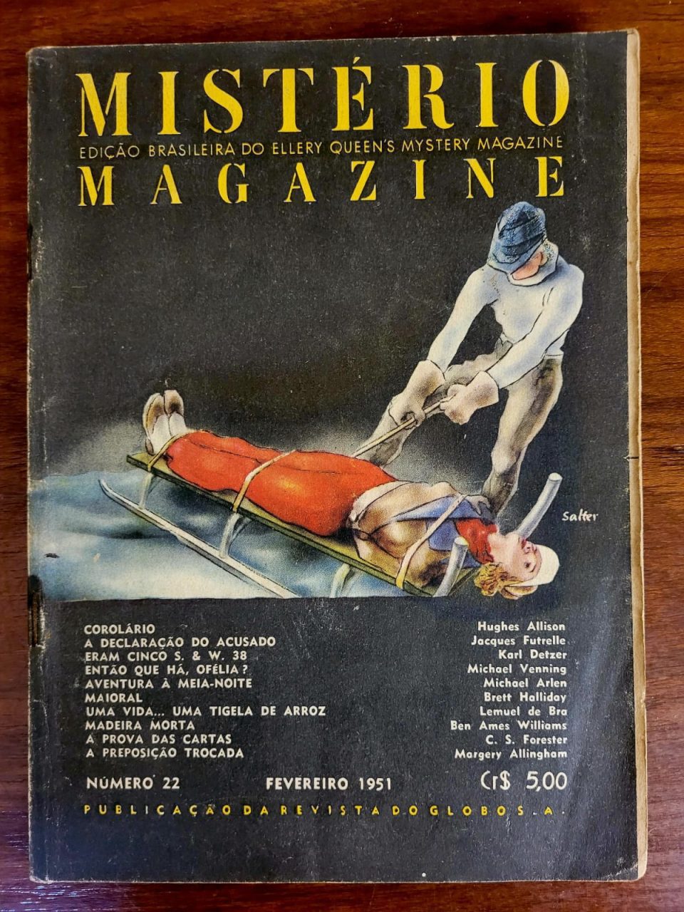 | Casa do Colecionador Mistério Magazine de Ellery Queen Nº 22 (Editora Globo) Fevereiro 1951