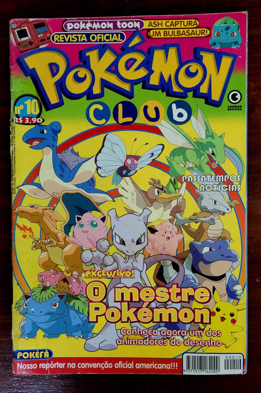 | Casa do Colecionador Pokémon Club Nº 10 (Editora Conrad) Anos 2000 (Revista)