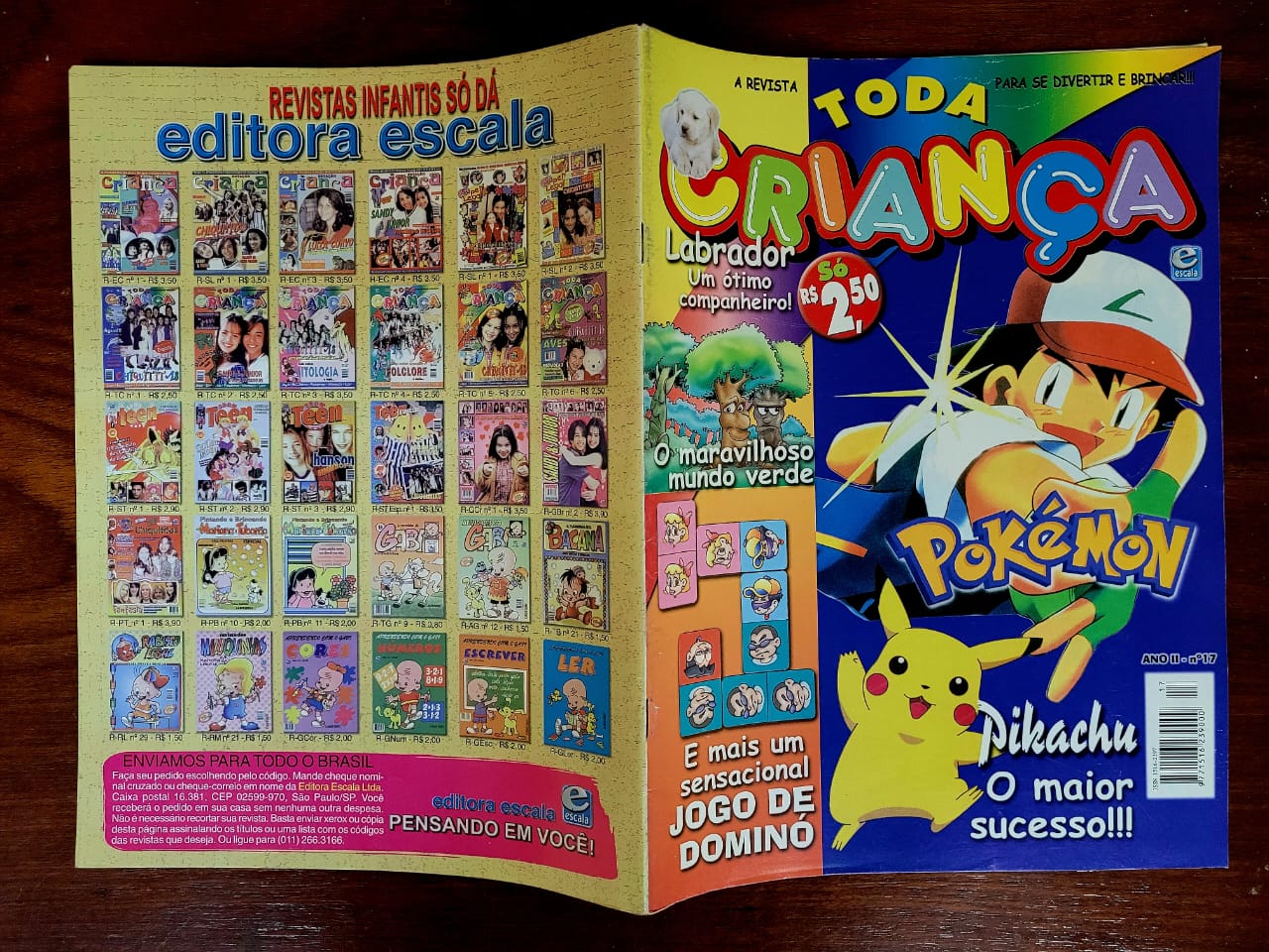 | Casa do Colecionador Toda Criança Nº 17 - Pokémon - Pikachu o Maior Sucesso!!!