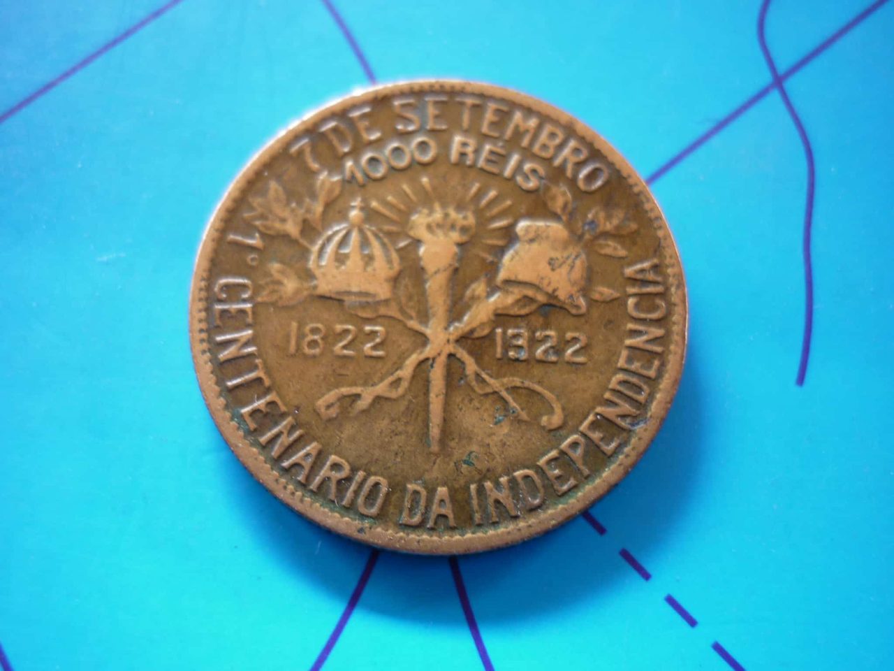 | Casa do Colecionador 1000 RÉIS 1922 VARIANTE BB .