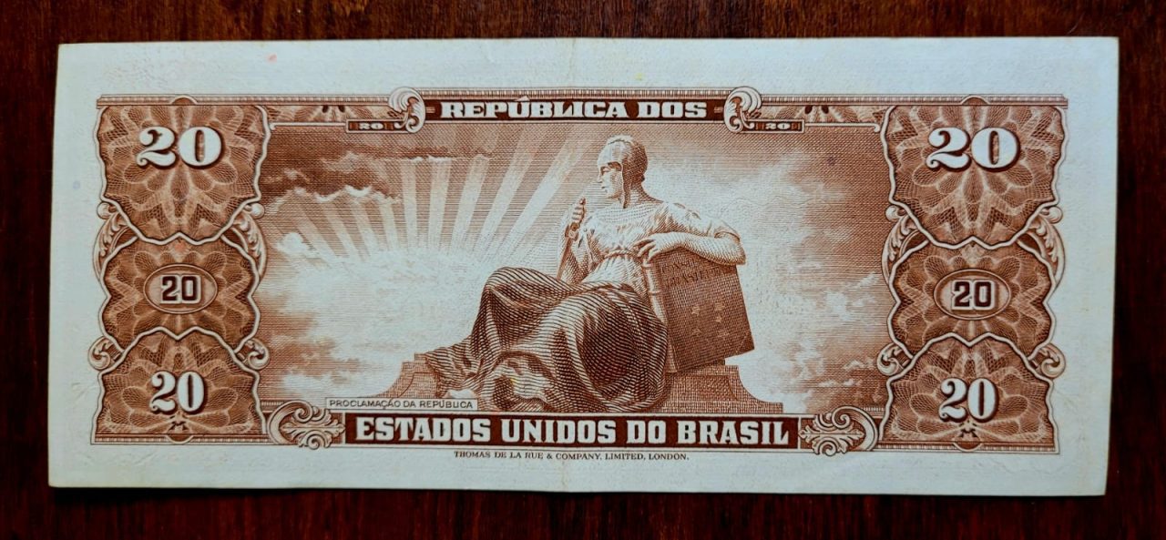 | Casa do Colecionador 20 (Vinte Cruzeiros) - Cédula C088 - SOB - Nº 067174 (Ano 1962)
