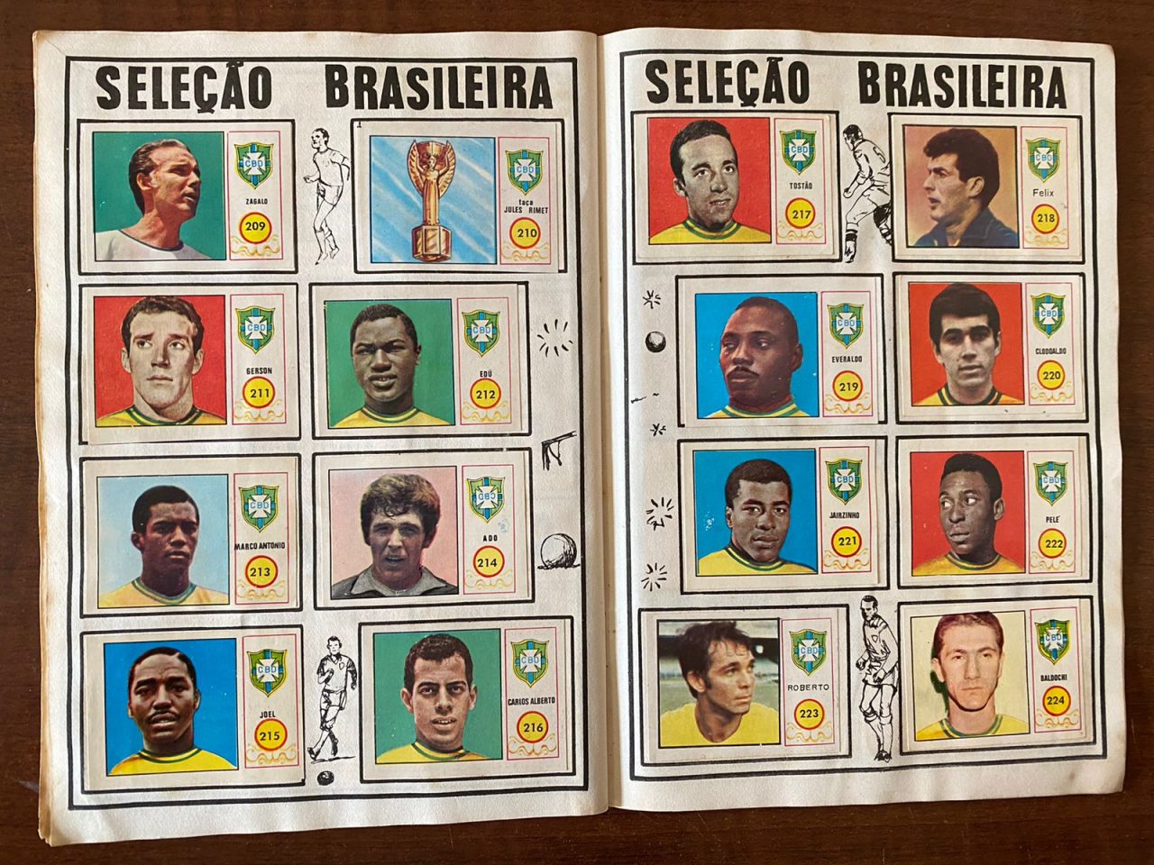 | Casa do Colecionador Álbum Brasil de Ouro - Completo - Pelé