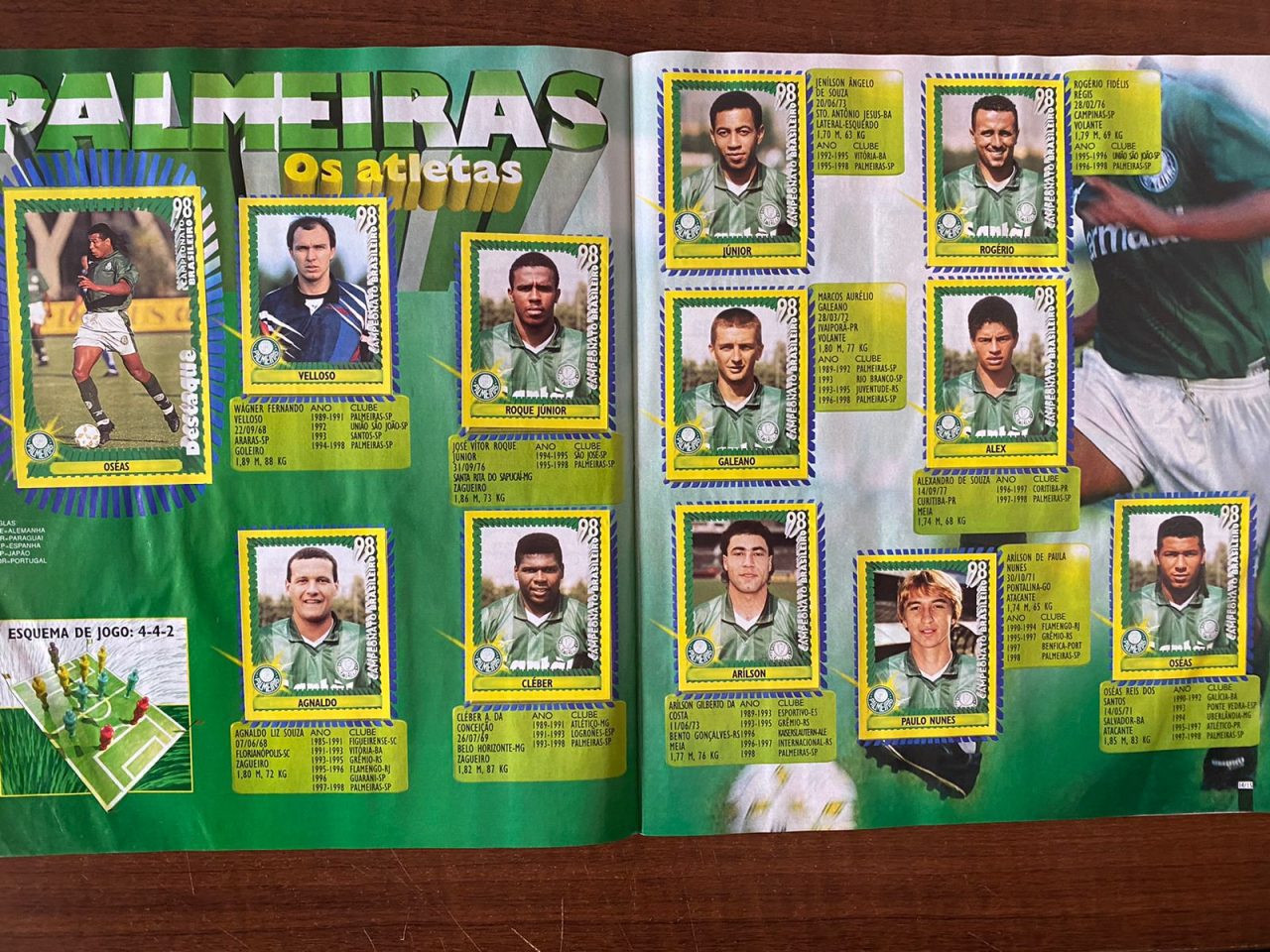 | Casa do Colecionador Álbum Campeonato Brasileiro 1998