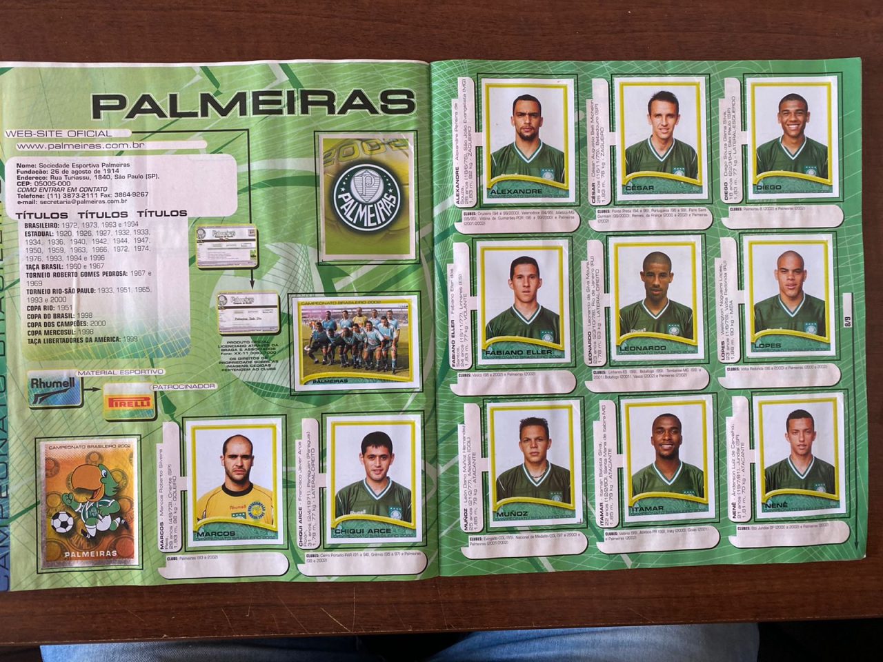 | Casa do Colecionador Album Campeonato Brasileiro 2002 5