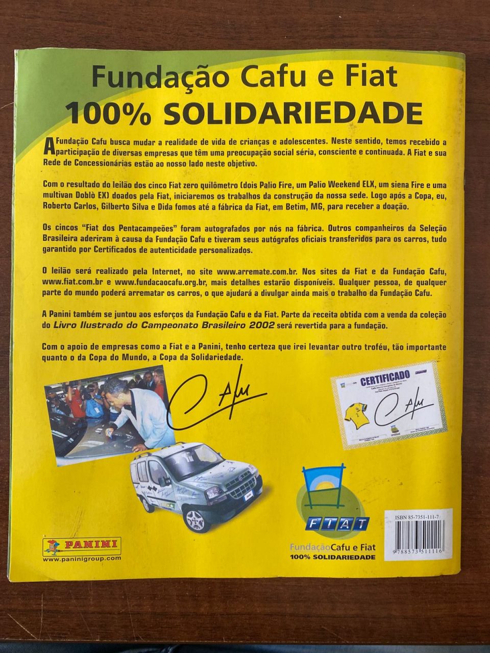 | Casa do Colecionador Álbum Campeonato Brasileiro 2002