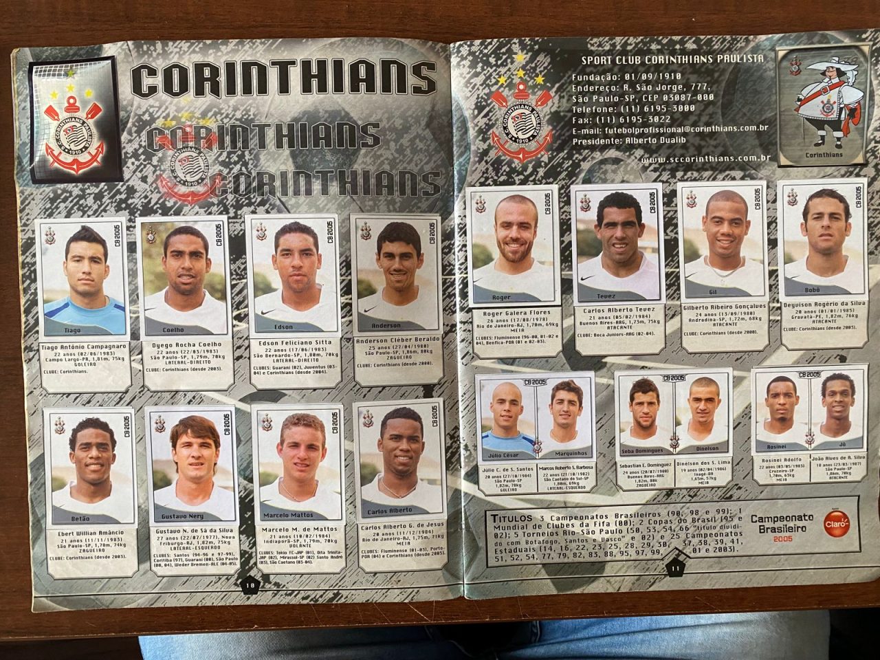 | Casa do Colecionador Álbum Campeonato Brasileiro 2005