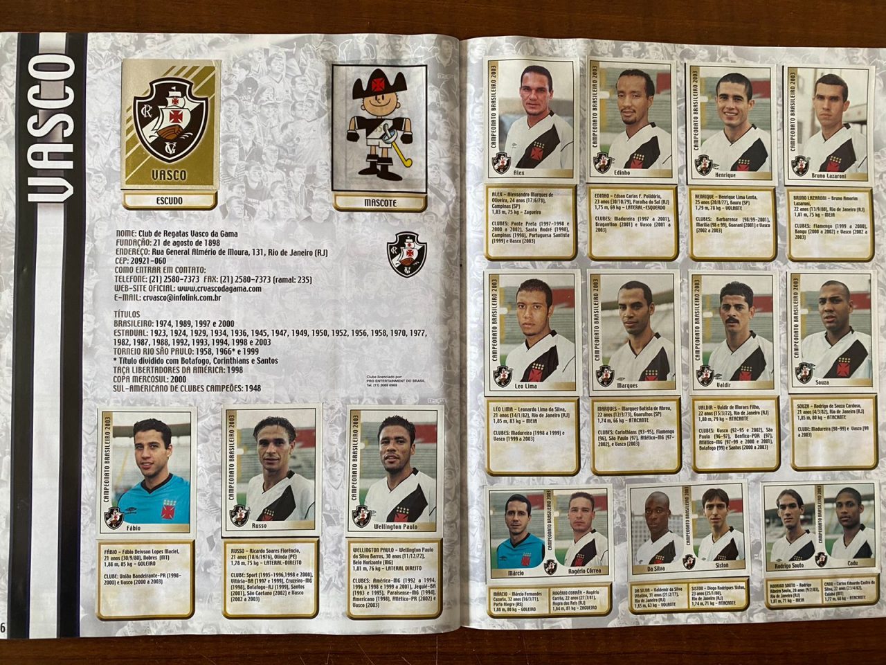 | Casa do Colecionador Álbum Campeonato Brasileiro 2005