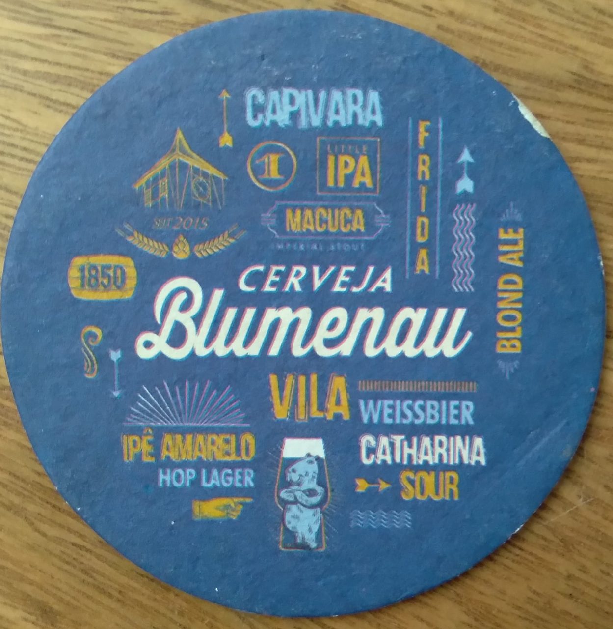 | Casa do Colecionador Bolacha de chopp Cerveja Blumenau e marcas.