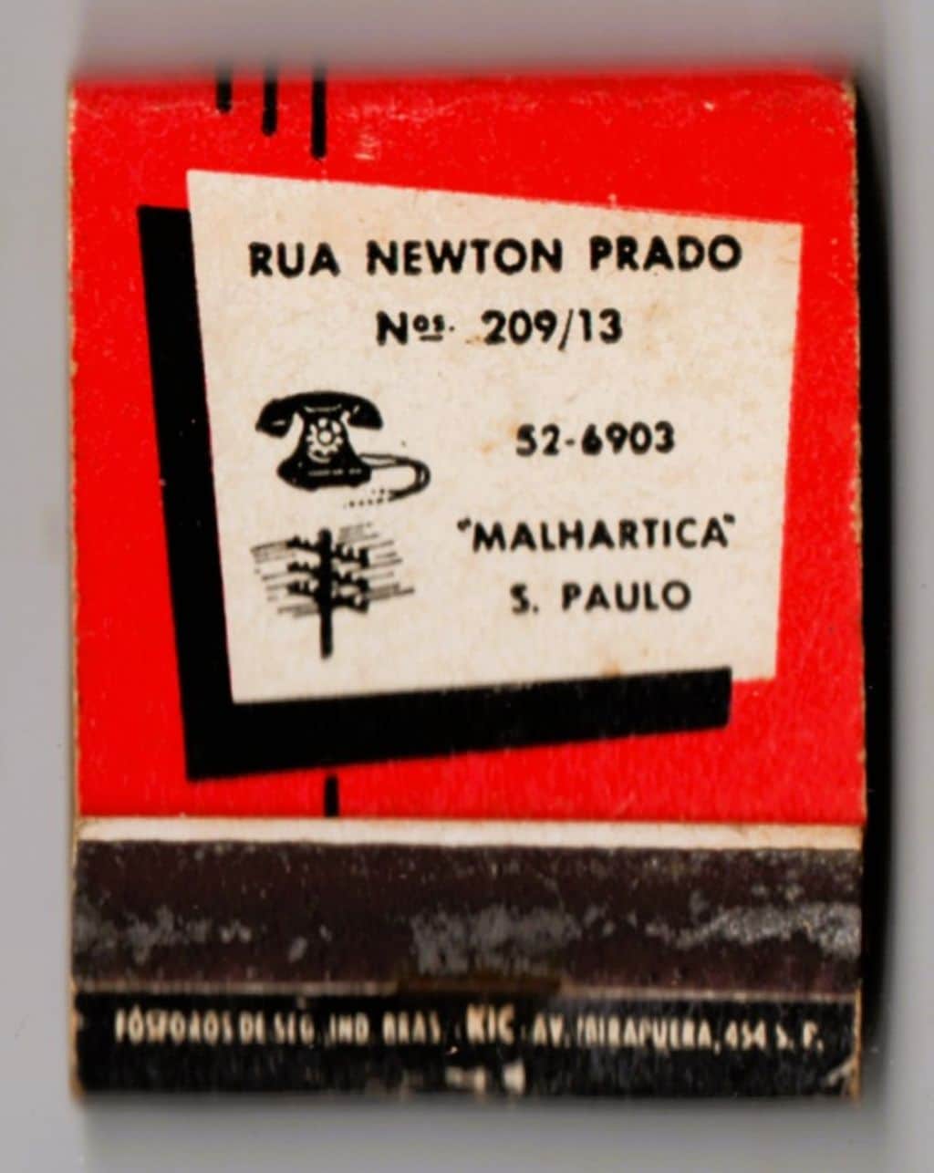 | Casa do Colecionador Caixa De Fosforos - Malharia Artica- Anos 60