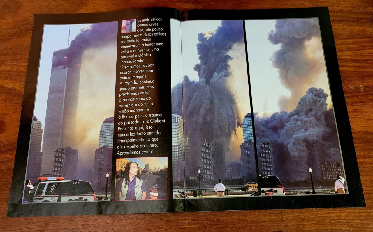 | Casa do Colecionador Caras - Documento Histórico - Gerald Thomas - Queda das Torres Gêmeas - 11 de Setembro - World Trade Center