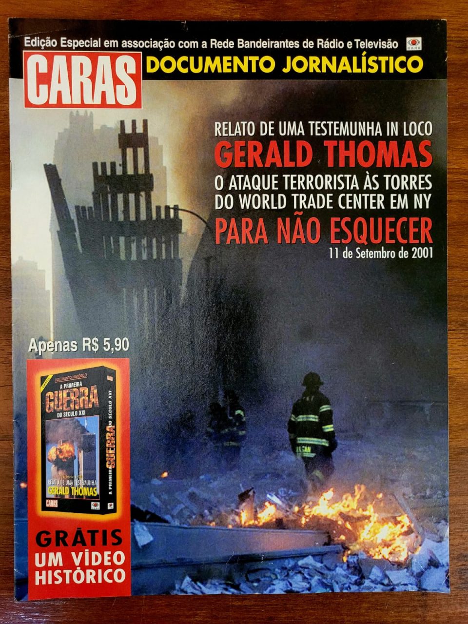 | Casa do Colecionador Caras - Documento Histórico - Gerald Thomas - Queda das Torres Gêmeas - 11 de Setembro - World Trade Center