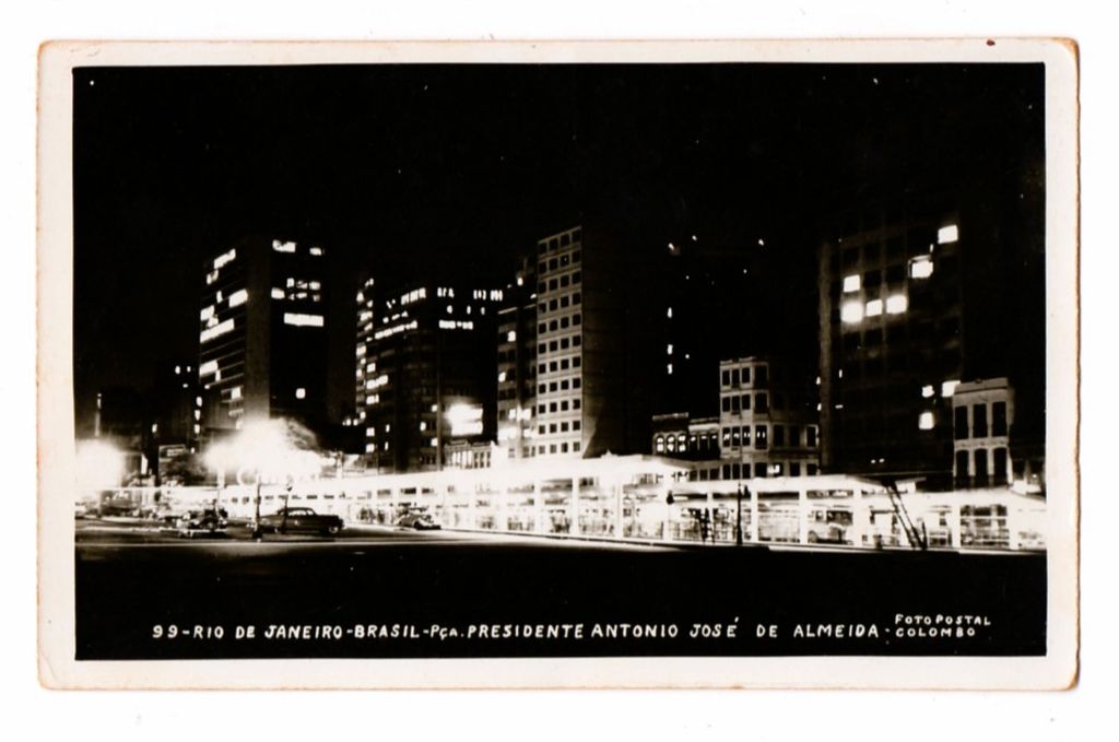 Cartão Postal - Praça Presidente Antonio Jose de Almeida - Rio de Janeiro - Anos 50