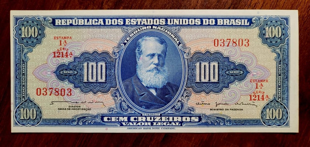 | Casa do Colecionador Cédula C035 - 100 (Cem Cruzeiros) FE (Ano 1964)